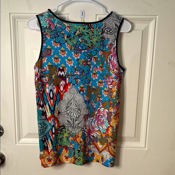 EUC Women’s Spense Floral Boho Sleeveless Blouse - Picture 3 of 3